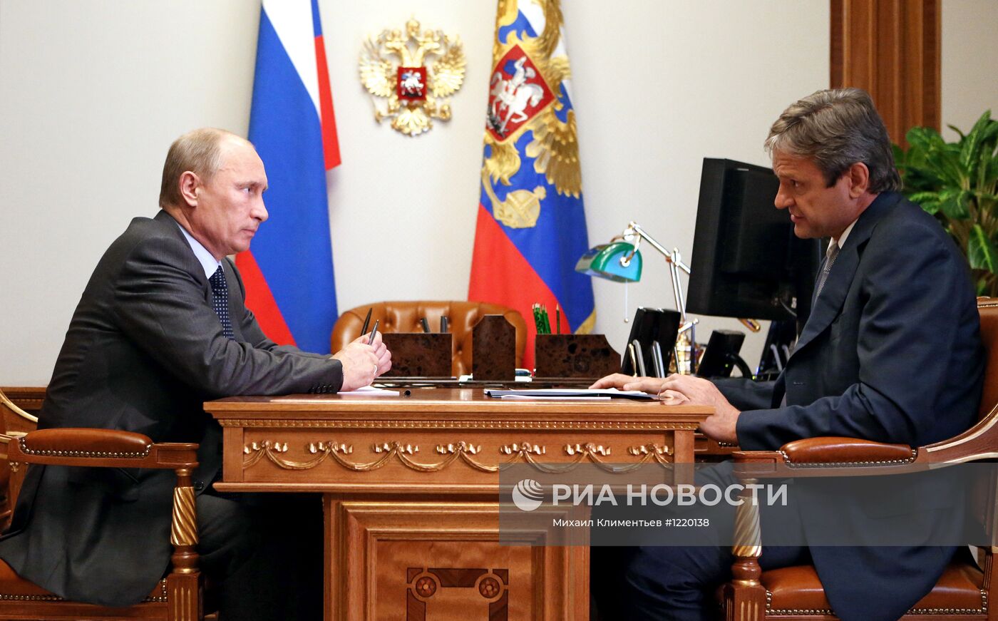 Встреча президента РФ В.Путина с А.Ткачевым в Сочи
