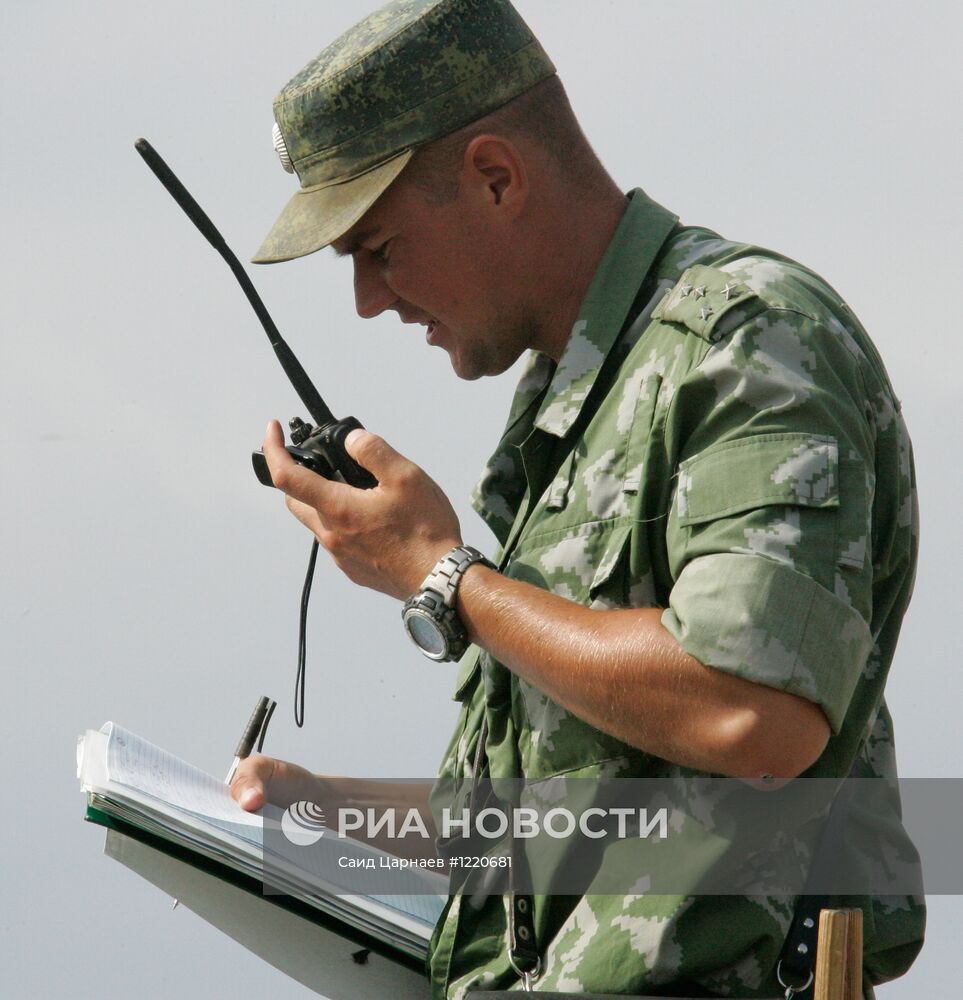 Учения артиллерийских батарей Сухопутных войск в Чечне