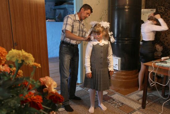 День знаний в деревне Баженово Омской области