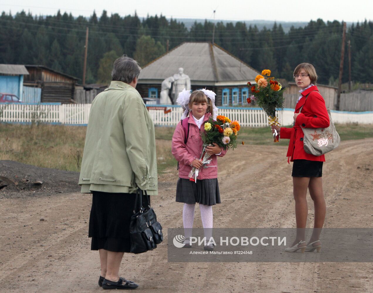 День знаний в деревне Баженово Омской области