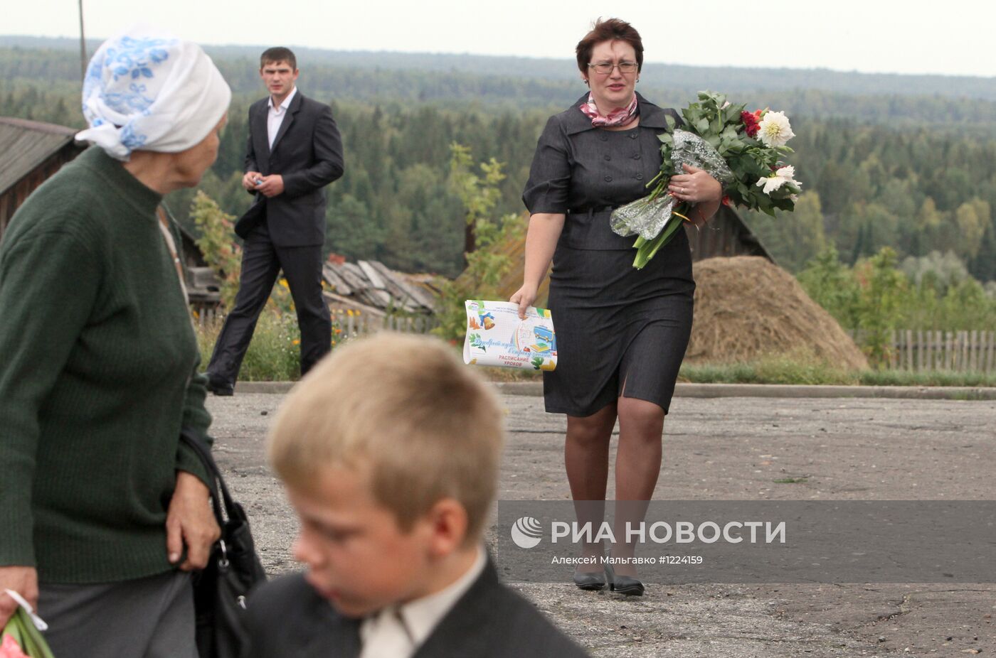 День знаний в деревне Баженово Омской области