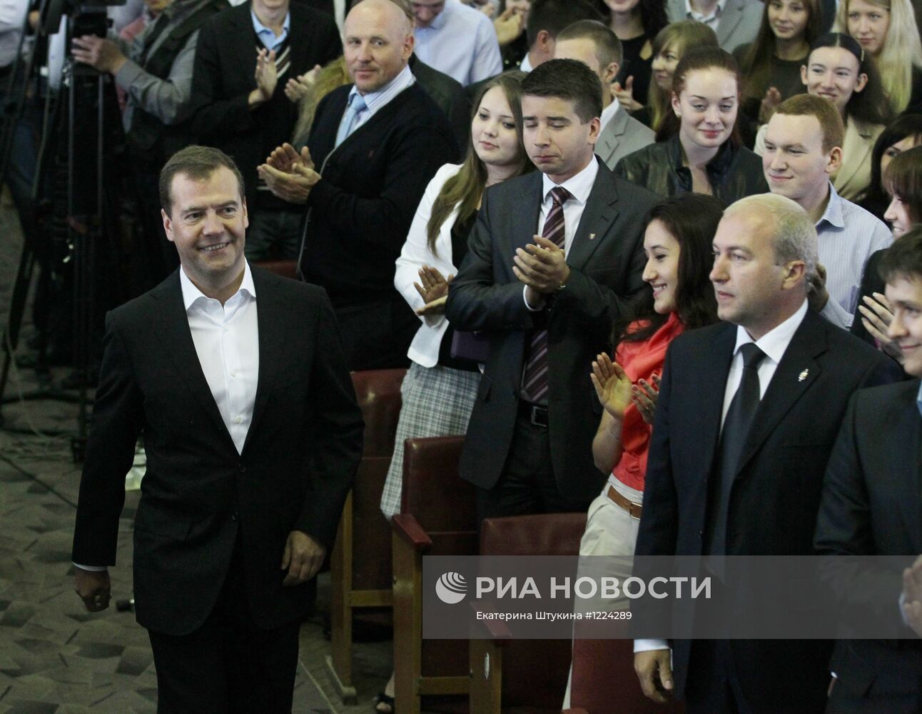 Рабочая поездка Д. Медведева в Санкт-Петербург