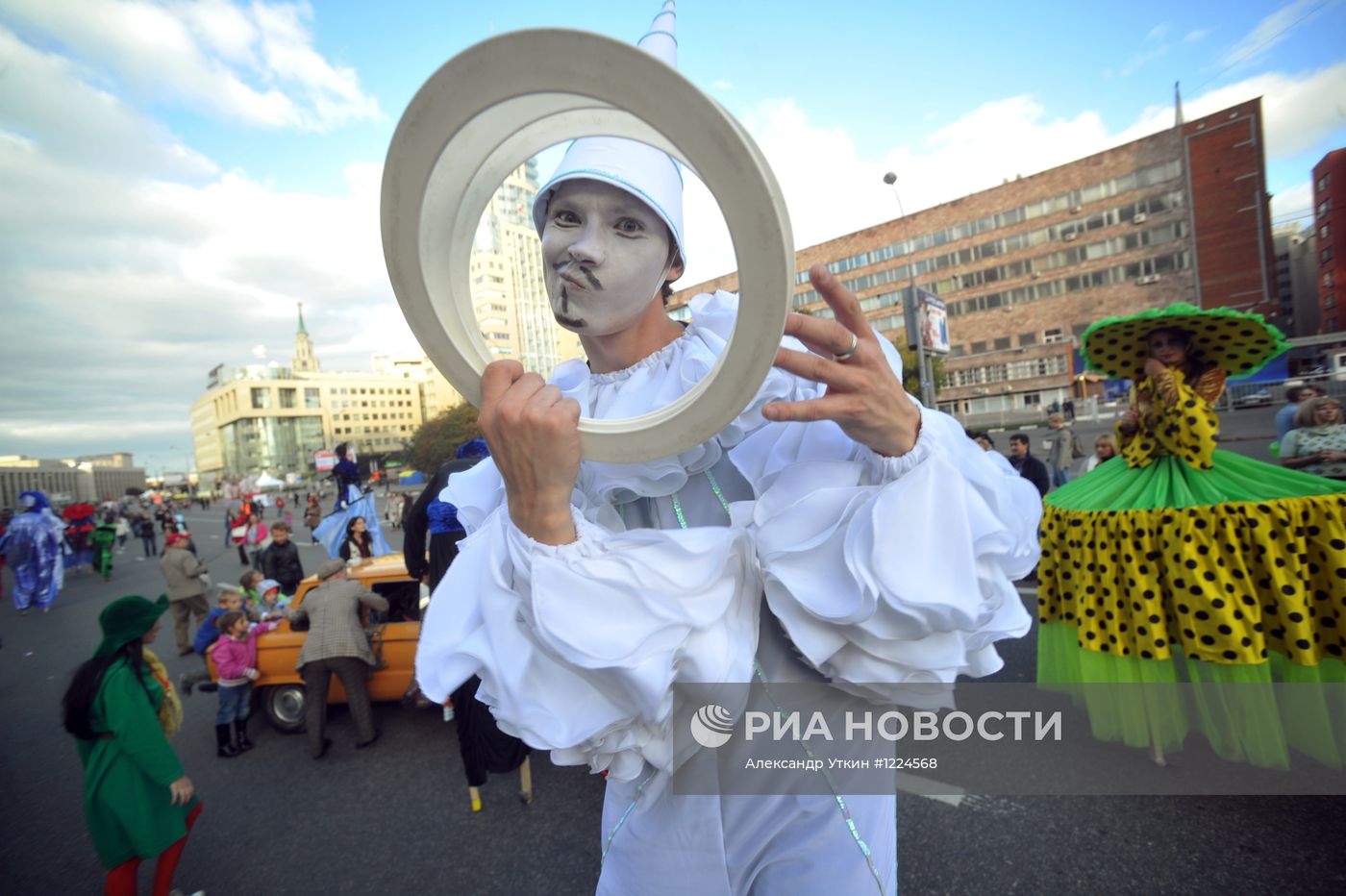 Празднование дня города в Москве