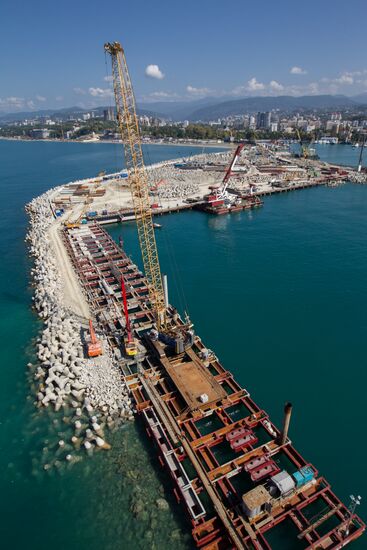 Строительство морского порта в Сочи