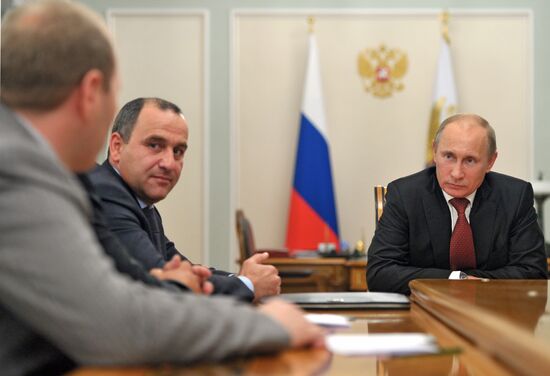 Встреча В.Путина и Р.Темрезова