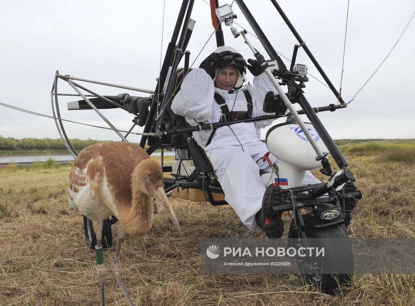 В.Путин принял участие в экологическом проекте "Полет надежды"