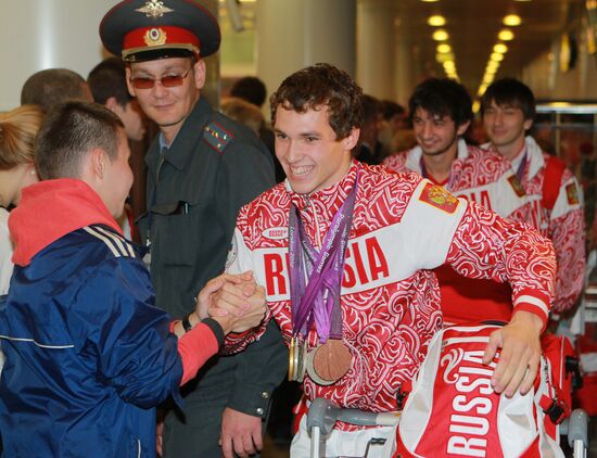 Встреча сборной России с XIV Паралимпийских летних игр 2012