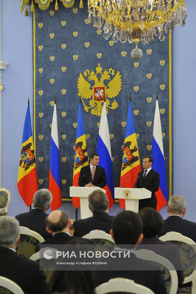 Встреча премьер-министров России и Молдавии в Москве