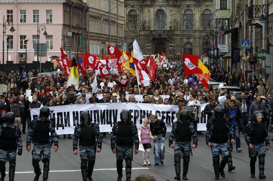 Митинг оппозиции в Санкт-Петербурге
