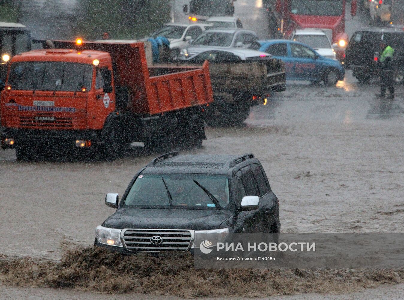 Тайфун "Санба" во Владивостоке