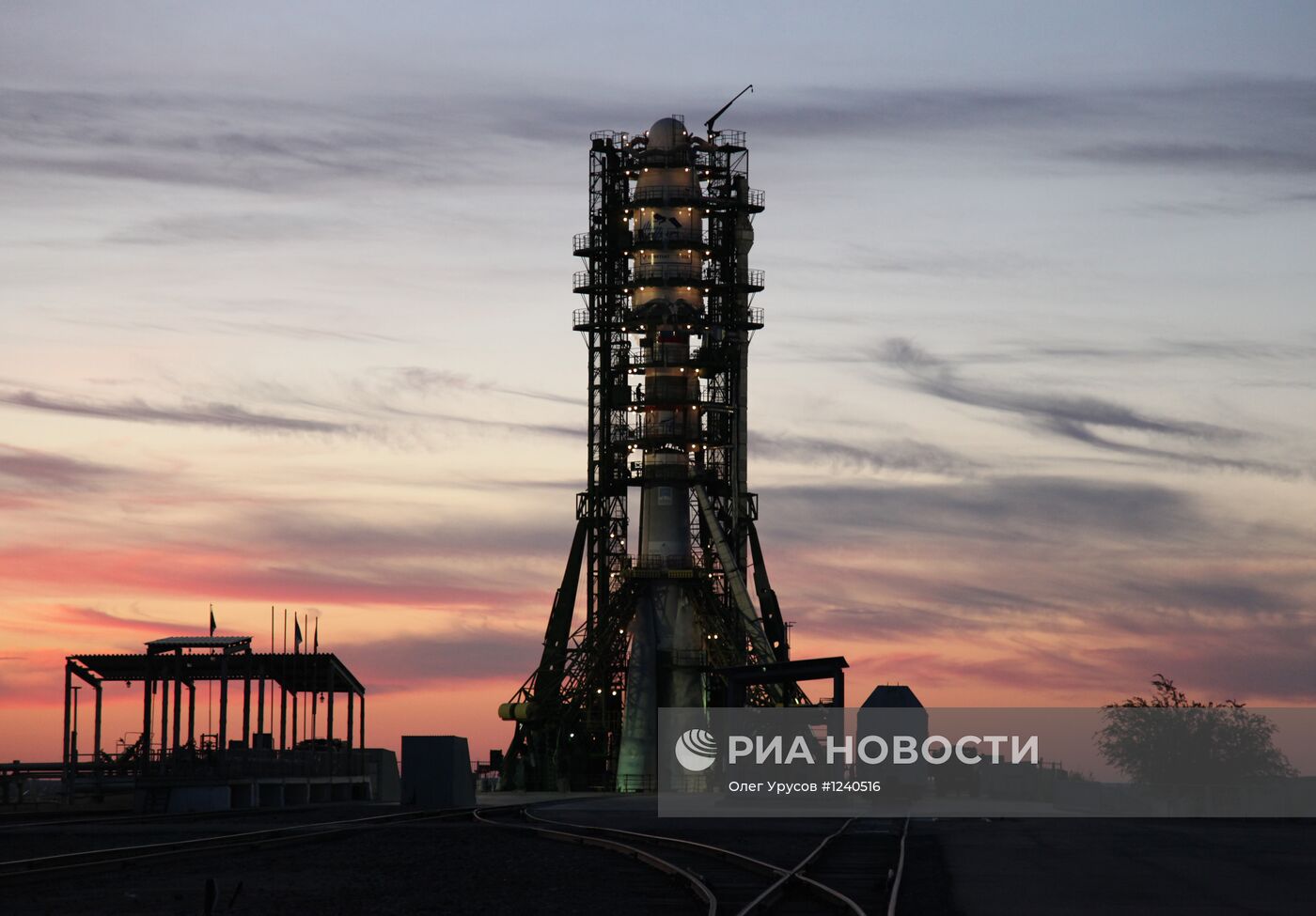 Пуск ракеты "Союз-2.1а" с метеоспутником MetOp-B