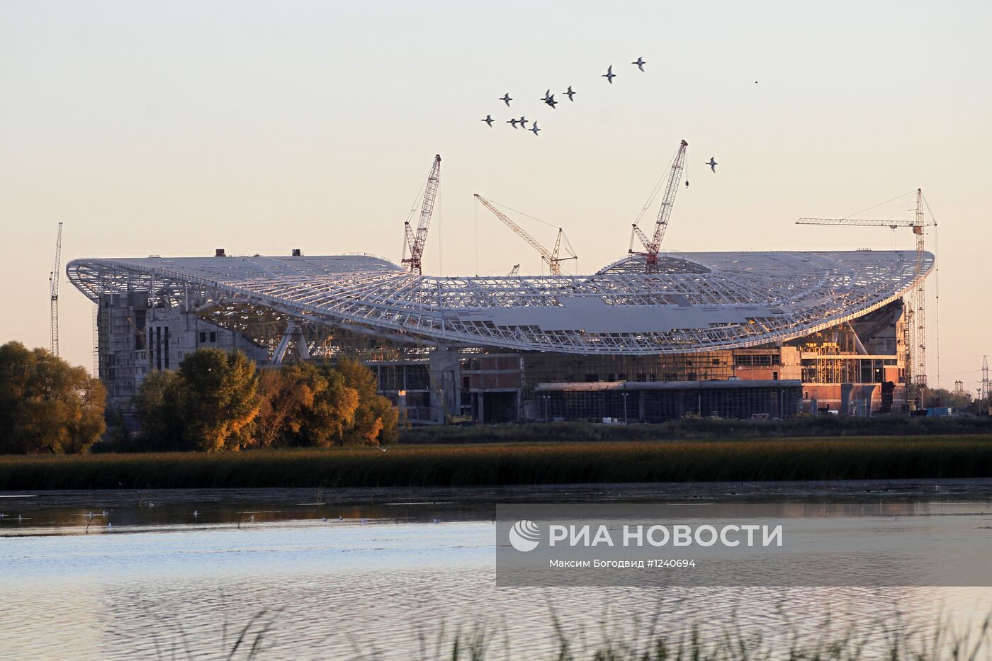 Строительство стадиона на 45-тысяч зрителей в Казани