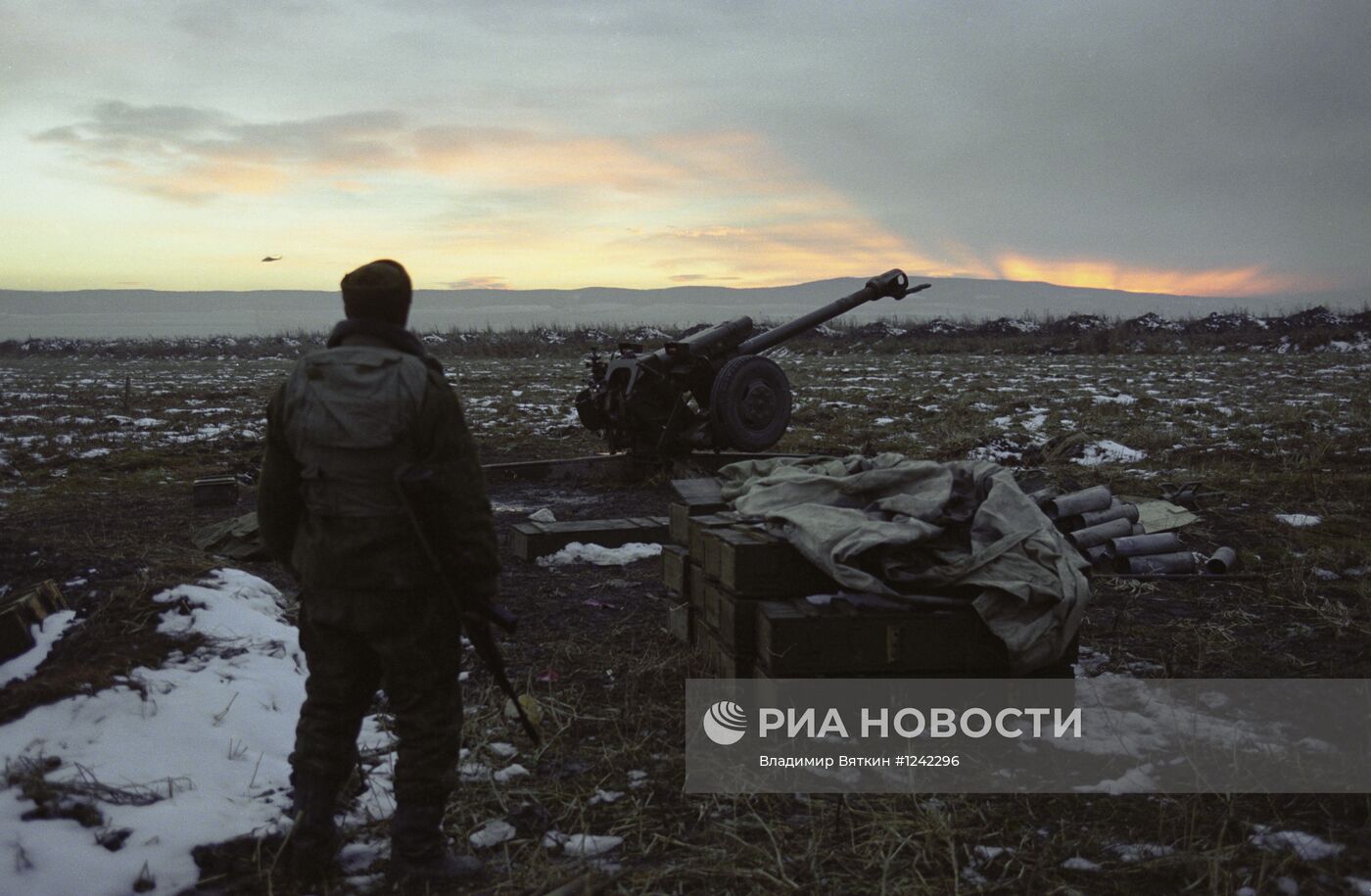 Боец группировки федеральных сил в Чечне