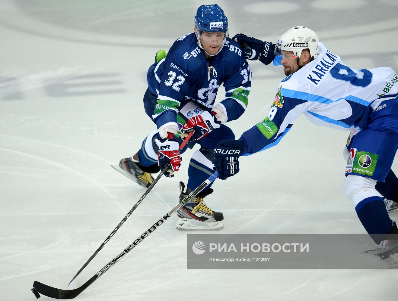 Хоккей. КХЛ. Матч "Динамо" (Москва) - "Динамо" (Минск)