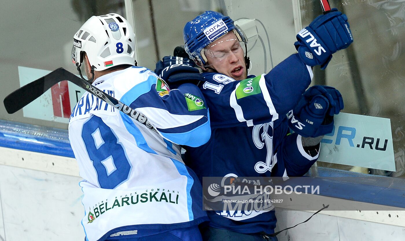 Хоккей. КХЛ. Матч "Динамо" (Москва) - "Динамо" (Минск)
