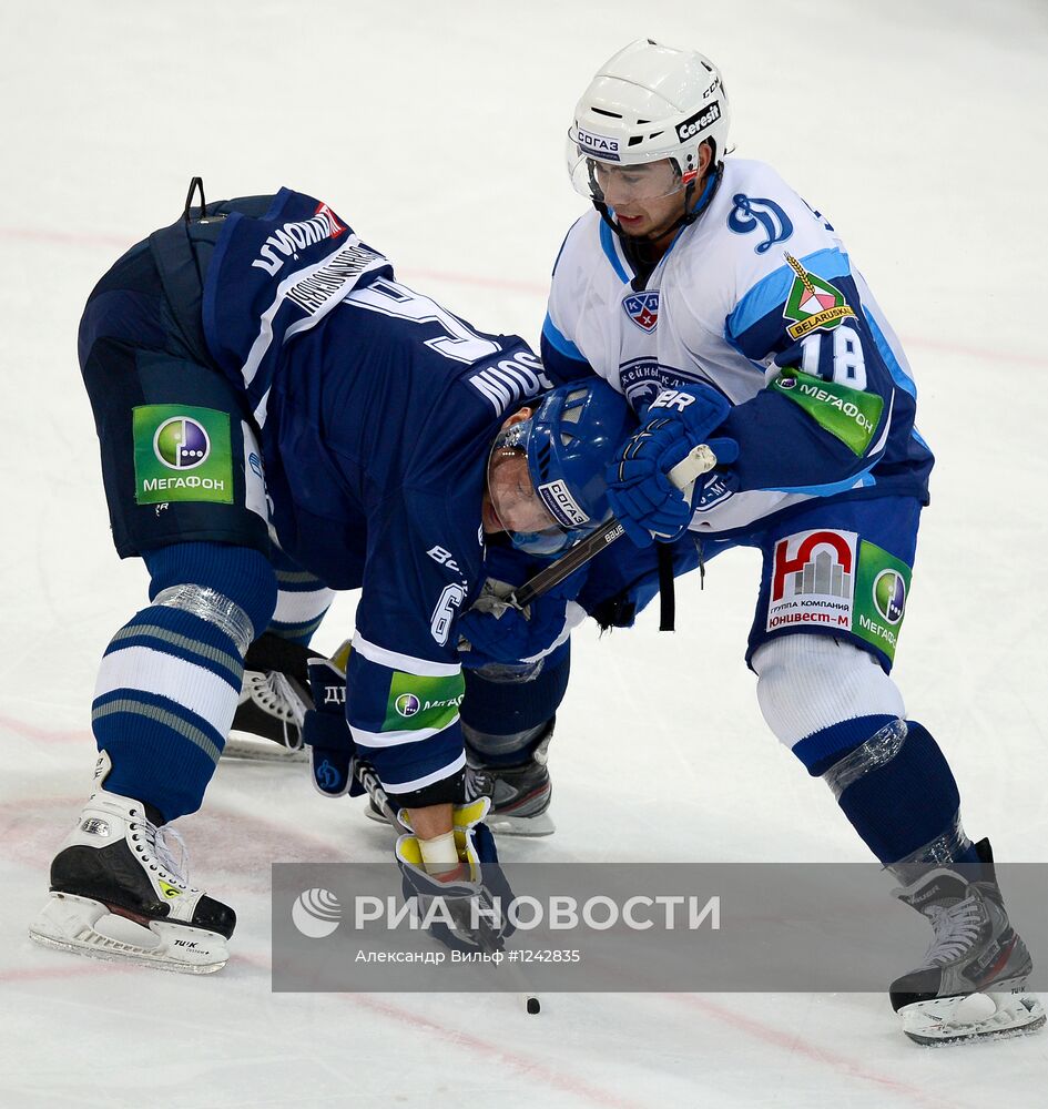 Хоккей. КХЛ. Матч "Динамо" (Москва) - "Динамо" (Минск)