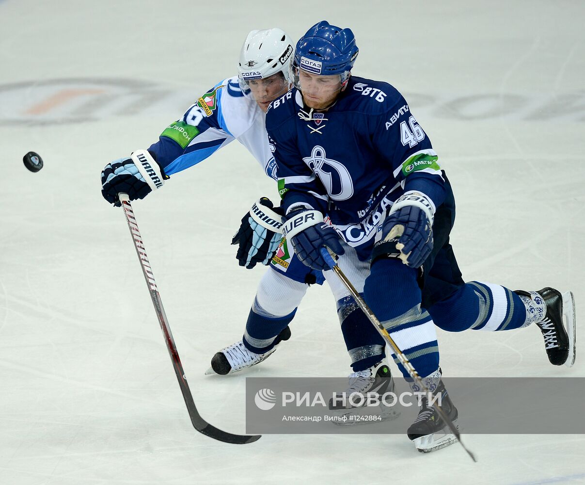 Хоккей. КХЛ. Матч "Динамо" (Москва) - "Динамо" (Минск)