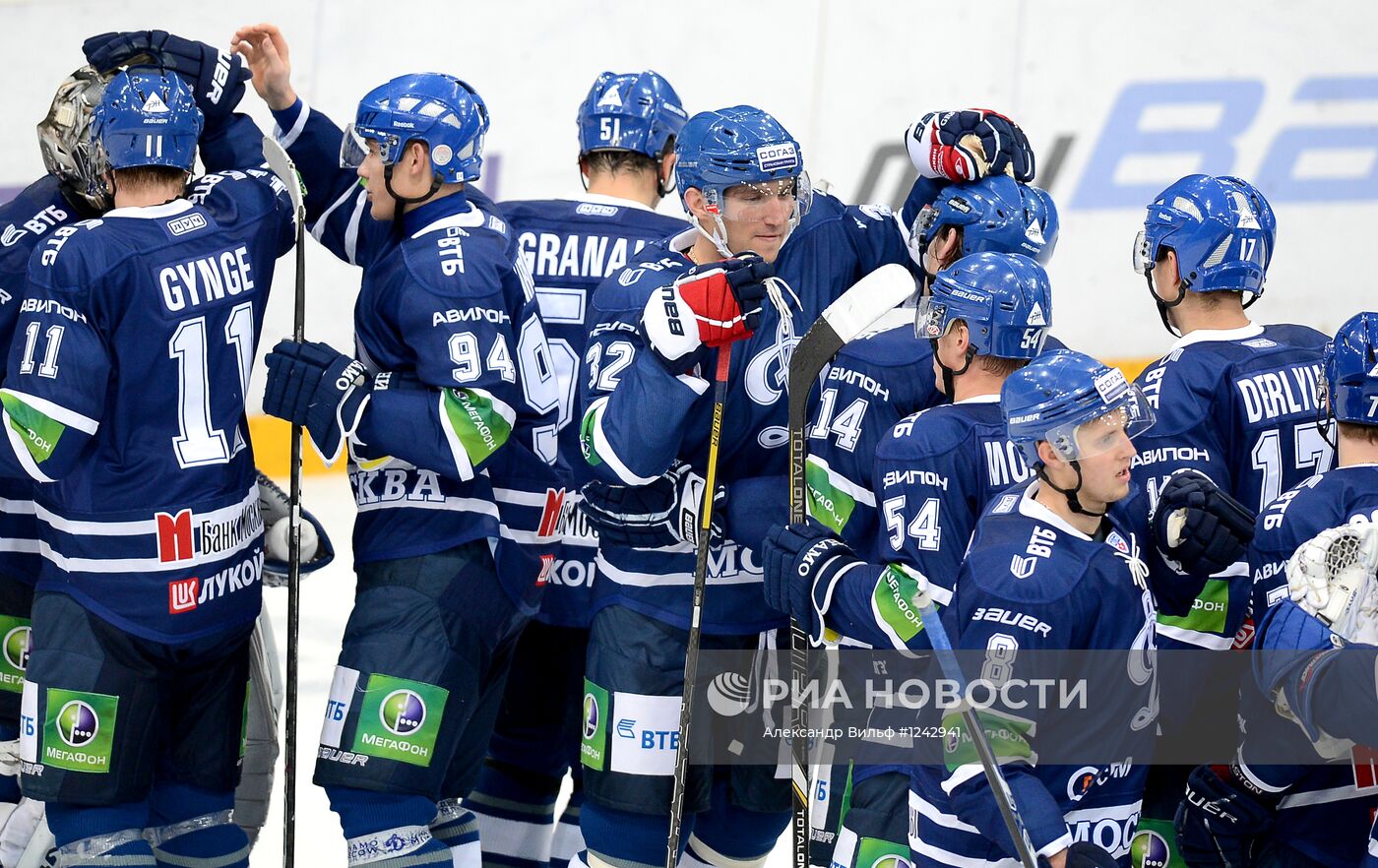 Хоккей. КХЛ. Матч "Динамо" (Москва) - "Динамо" (Минск)