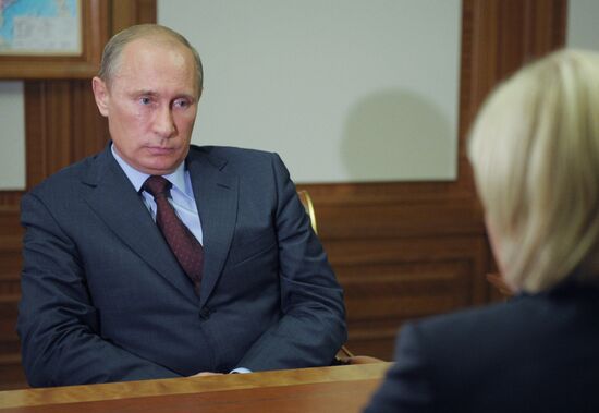 Встреча В. Путина и О.Голодец
