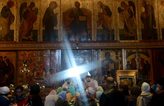 Божественная литургия в Софийском соборе Великого Новгорода