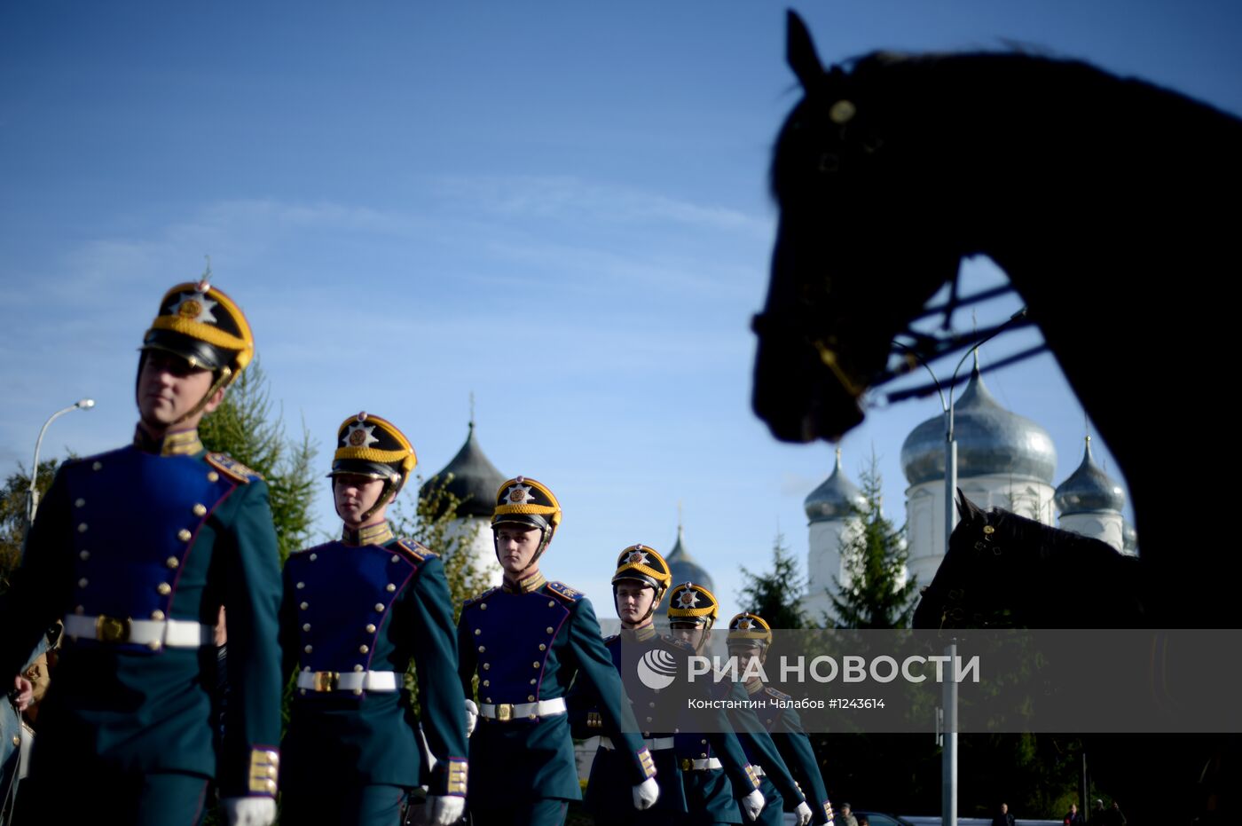 Открытие памятника ополчению 1812 года в Великом Новгороде