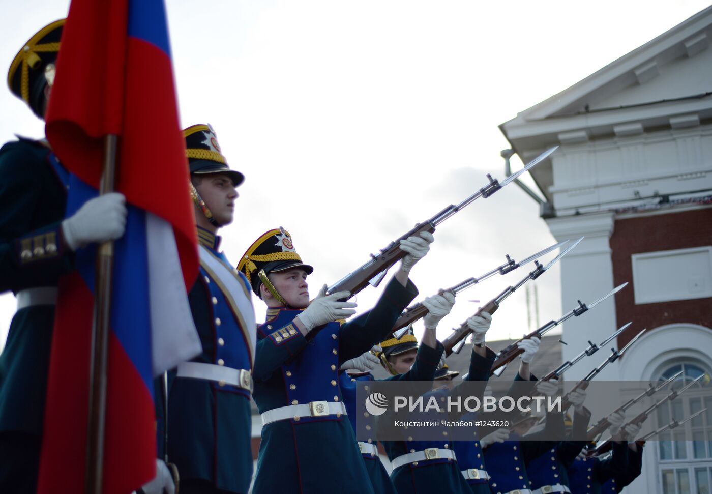 Открытие памятника ополчению 1812 года в Великом Новгороде