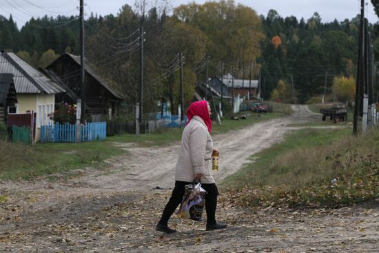 Осень в деревнях Омской области