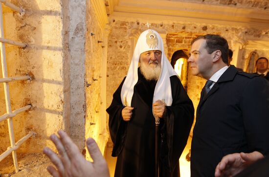 Посещение Д. Медведевым Ново-Иерусалимского монастыря