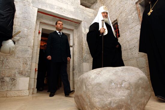 Посещение Д. Медведевым Ново-Иерусалимского монастыря