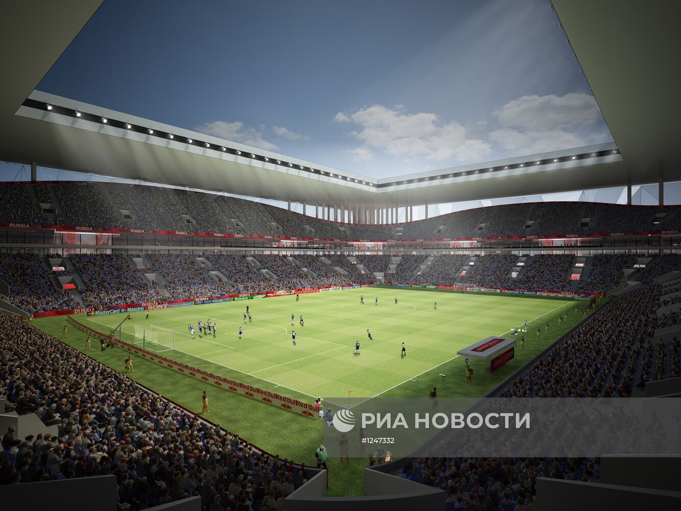 Макет будущего футбольного стадиона в Калининграде
