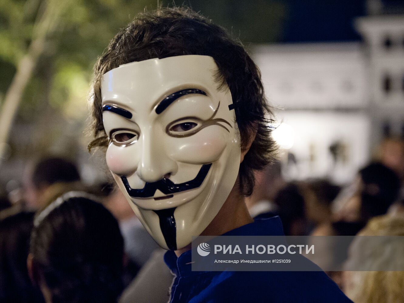 Сторонники блока "Грузинская мечта" на площади Свободы в Тбилиси