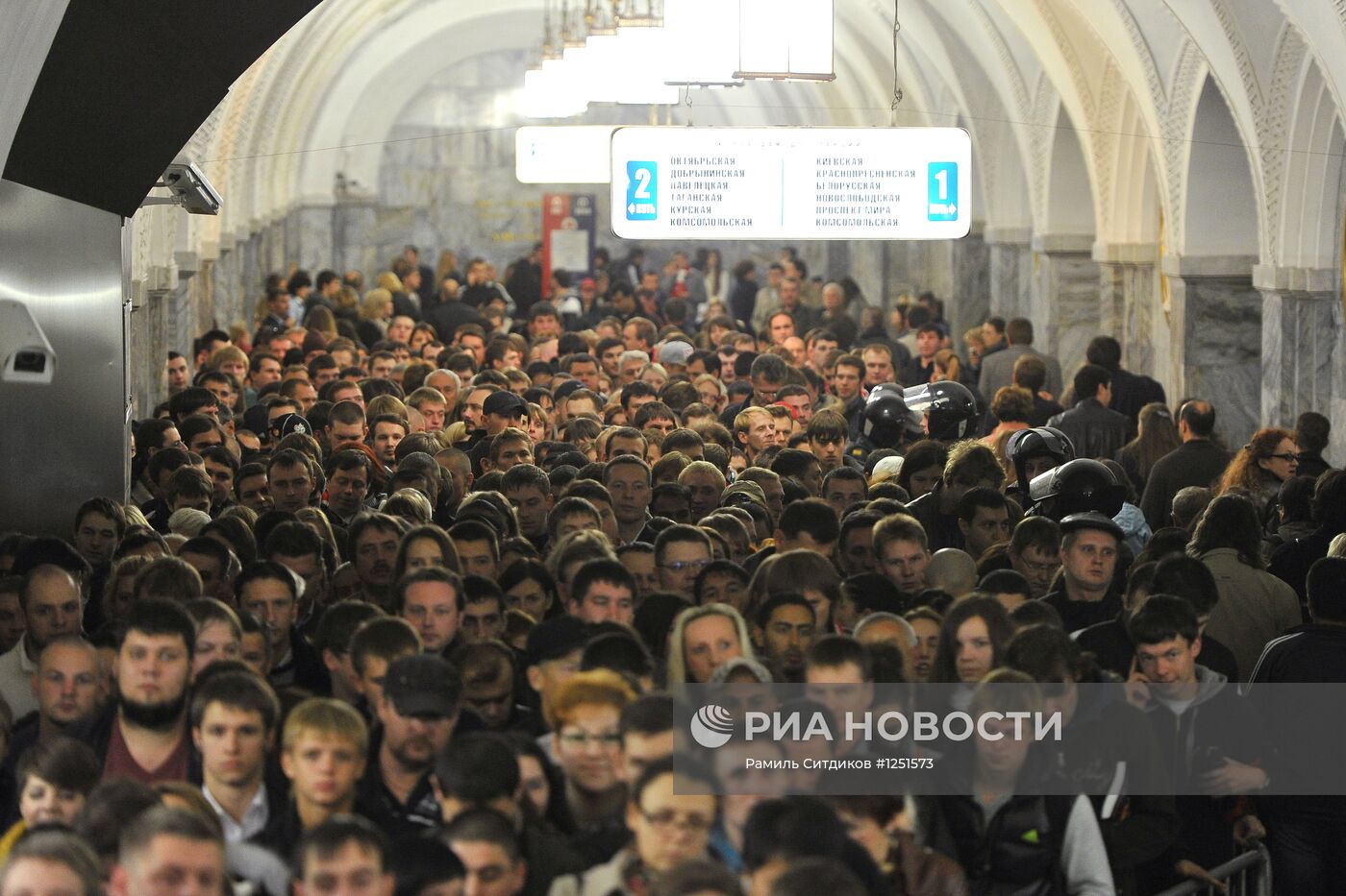 Час пик в московском метро