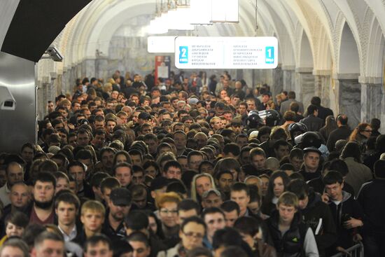 Час пик в московском метро