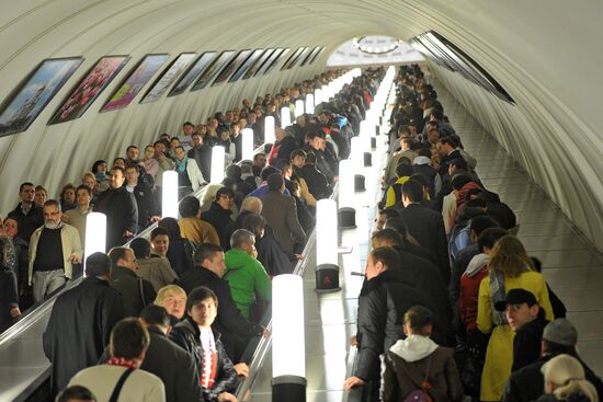 Час пик в московском метро