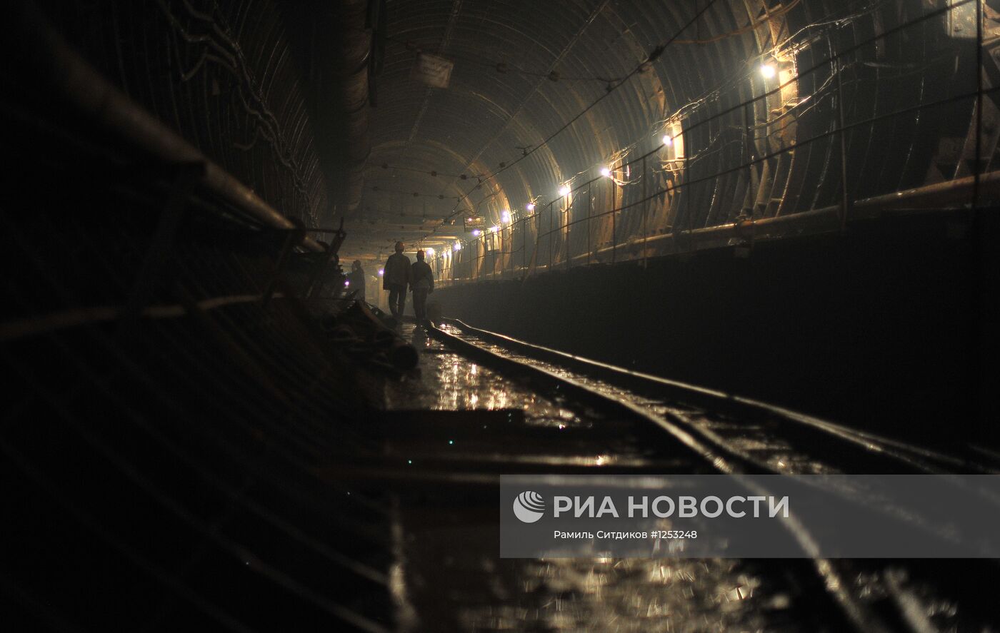 Строительство станции метро " Петровско-Разумовская II"