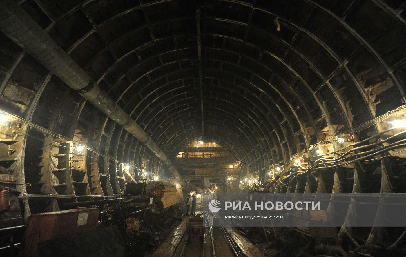 Строительство станции метро " Петровско-Разумовская II"