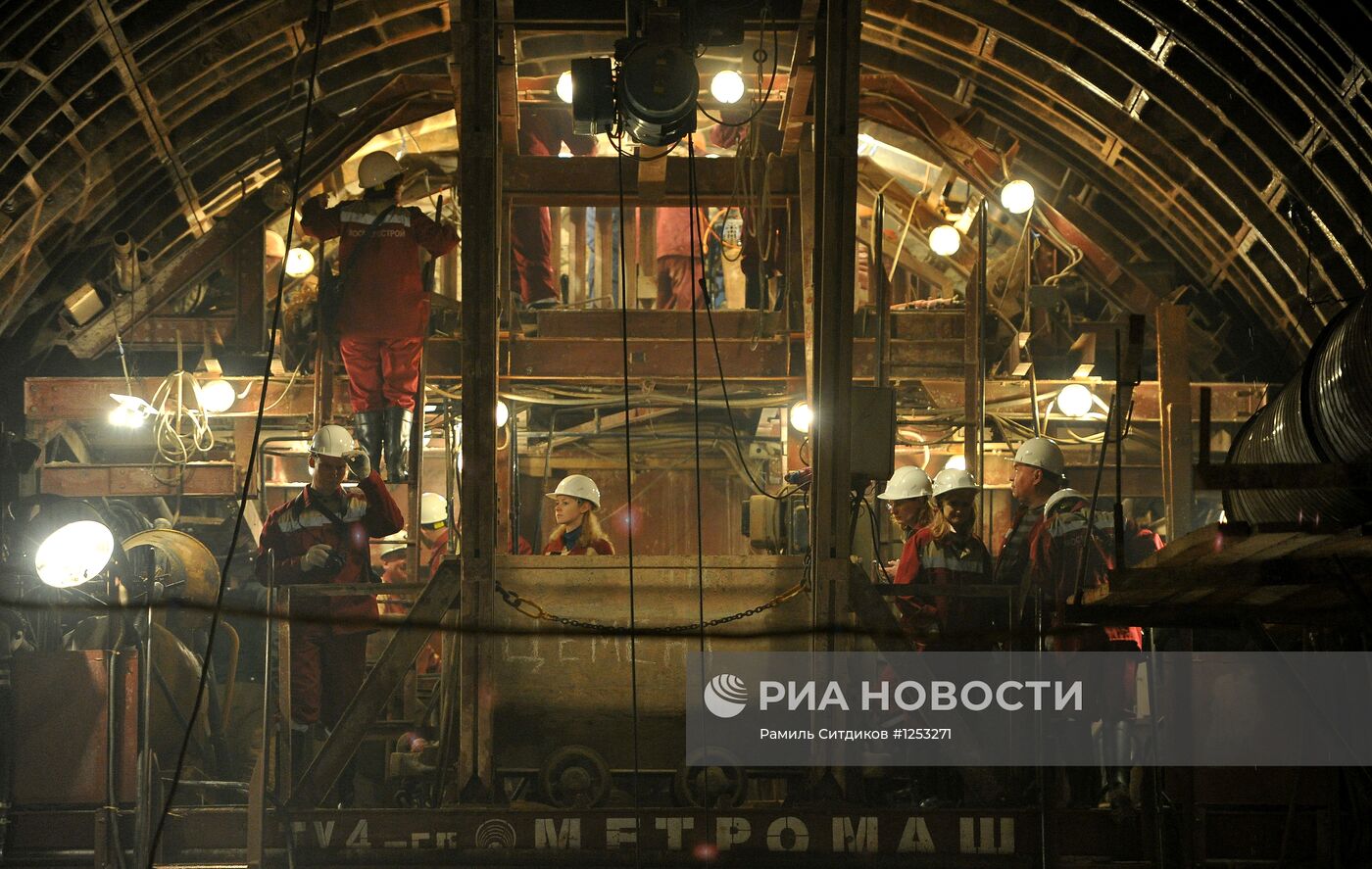 Строительство станции метро "Петровско-Разумовская II"