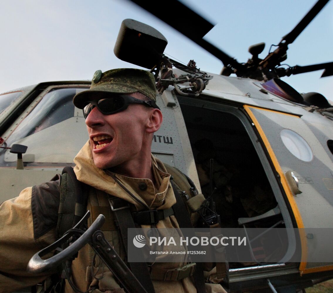 Учения морской пехоты Тихоокеанского флота и армейской авиации