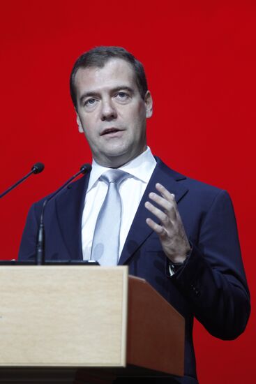 Д.Медведев на Первом национальном съезде врачей РФ