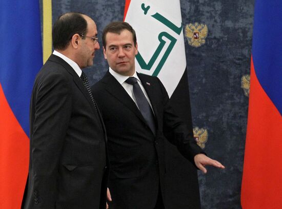 Д.Медведев встретился с премьер-министром Ирака Н.аль-Малики