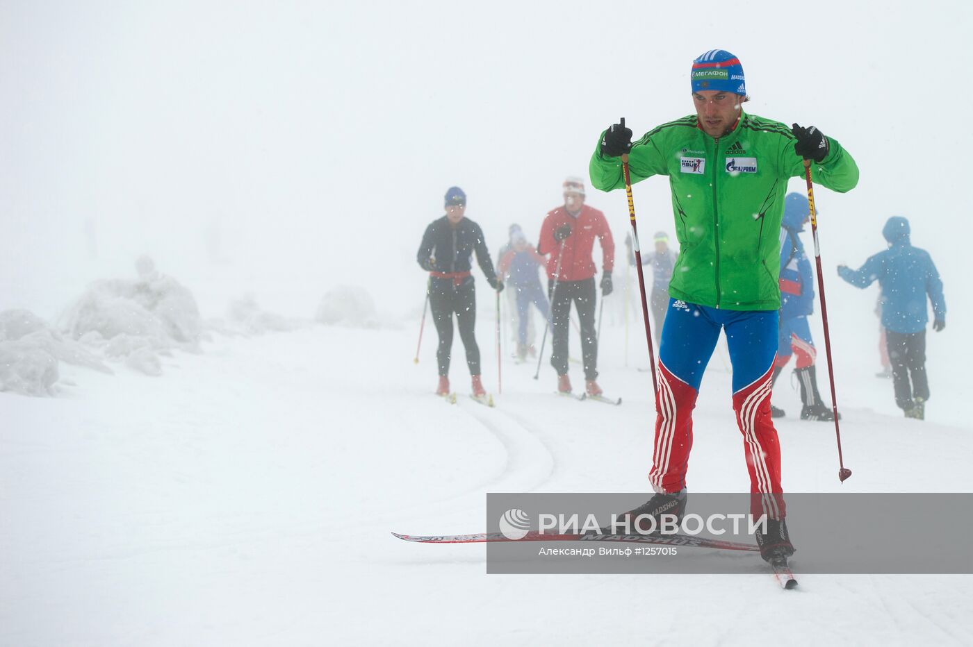 Биатлон. Тренировка мужской сборной России на плато Дахштайн