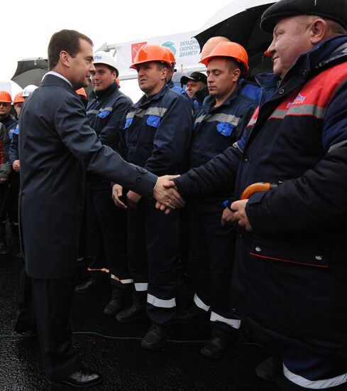 Рабочая поездка Д.Медведева в Санкт-Петербург
