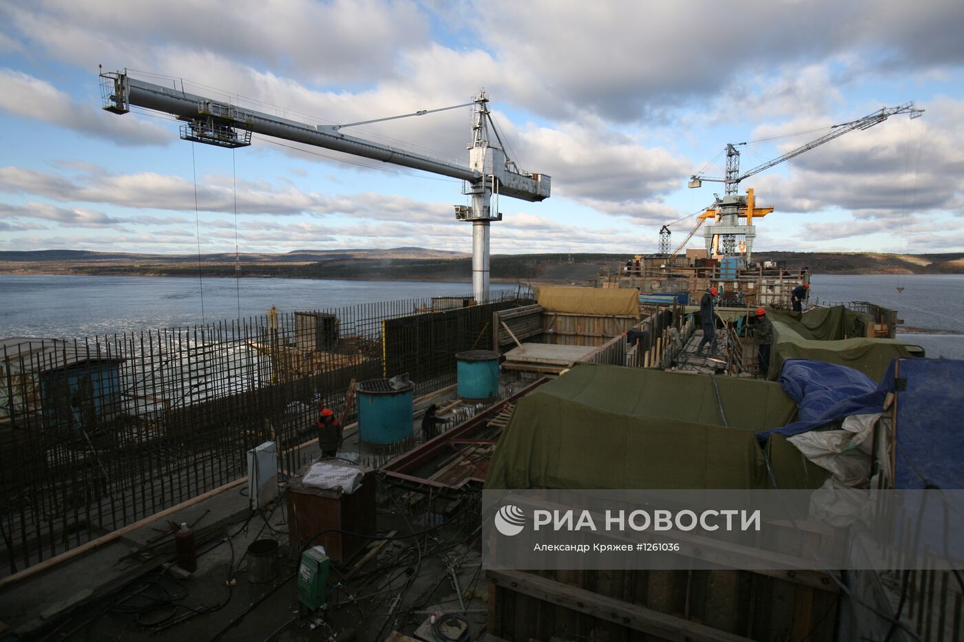 Строительство Богучанской ГЭС