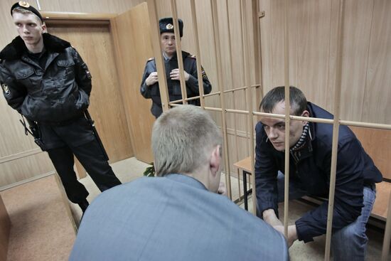 Алексей Русаков в зале заседания Тверского суда
