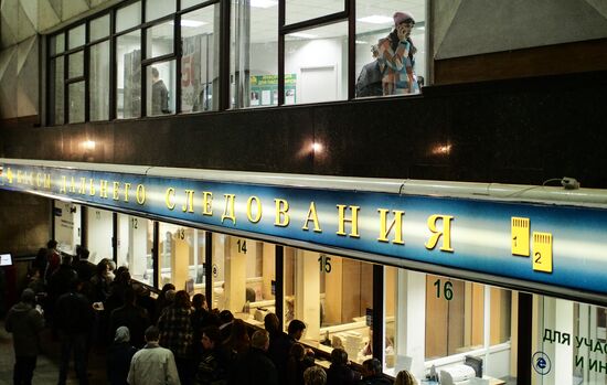 Ленинградский вокзал в Москве