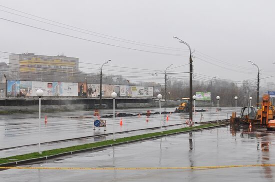 В Ижевске прорвало магистральный газопровод
