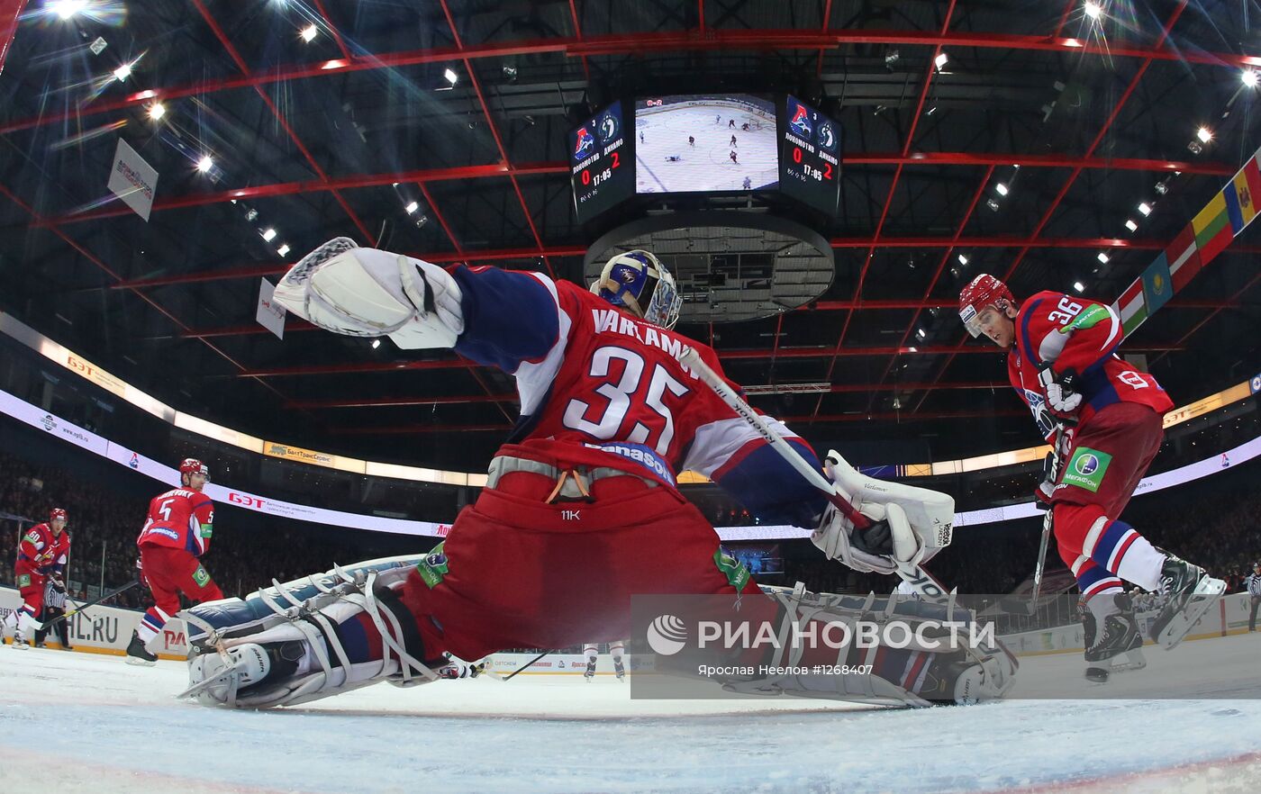 Хоккей. КХЛ. Матч "Локомотив" (Ярославль) - "Динамо" (Москва)
