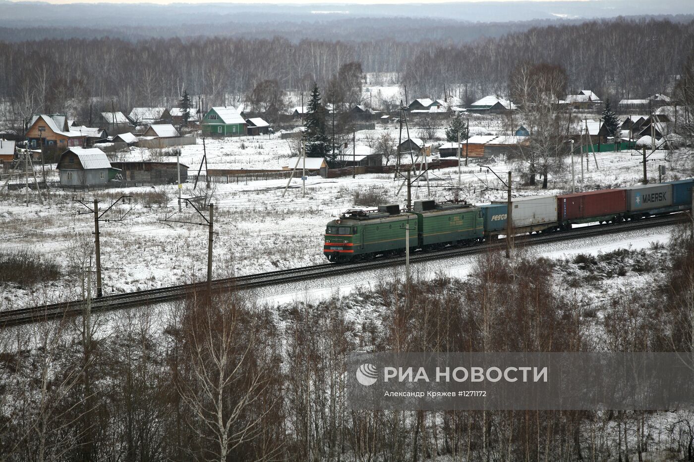 Снег выпал в Новосибирской области