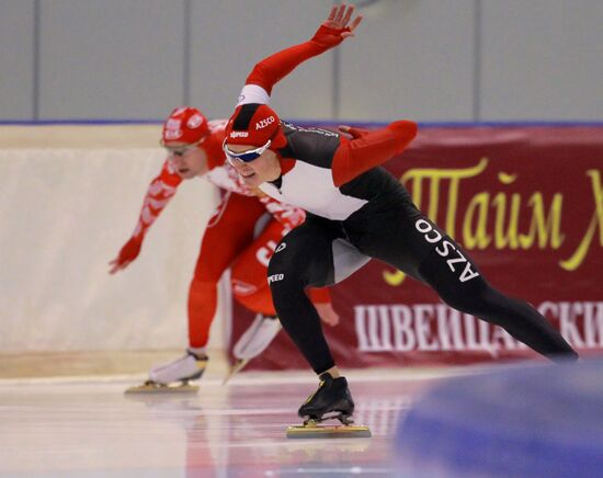 Конькобежный спорт. Чемпионат России. Второй день