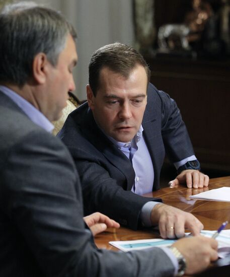 Встреча Д.Медведева с руководством "Единой России"